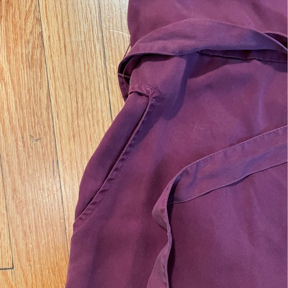 10 Tree Drop Waist Maroon Tank Top Romper with Tie Waist - Size L - Picture 3 of 6